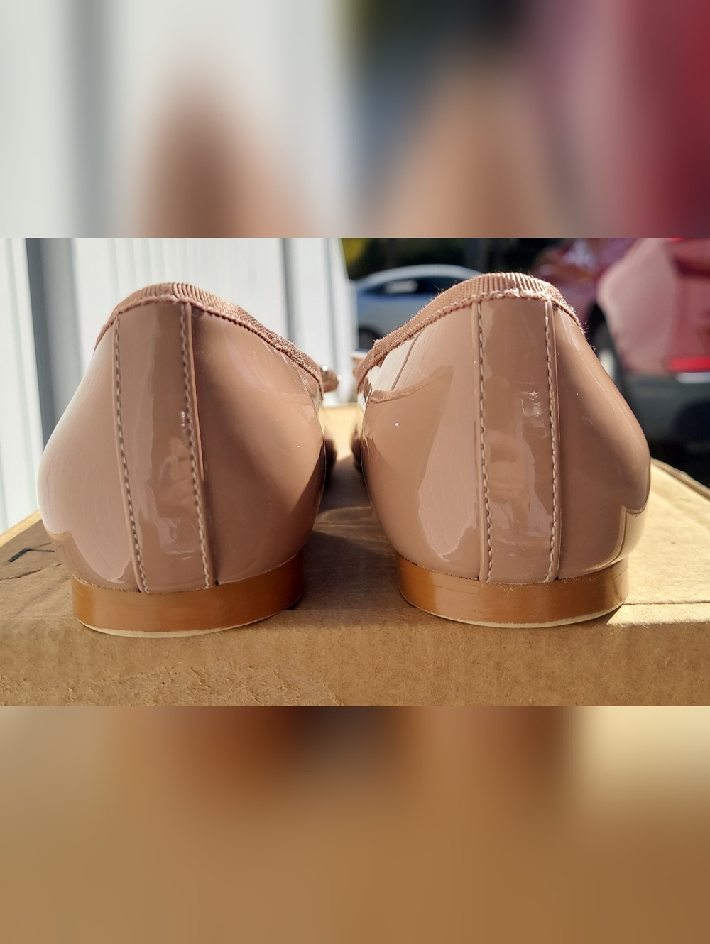 Bandolino Payly Nude Patent Ballet Flats Women's Size 6.5 NWT Office Cottagecore - Picture 7 of 11